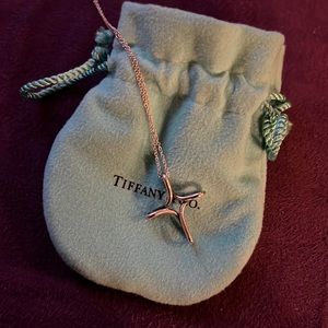 Tiffany & Co. Infinity Cross Necklace Silver Authentic